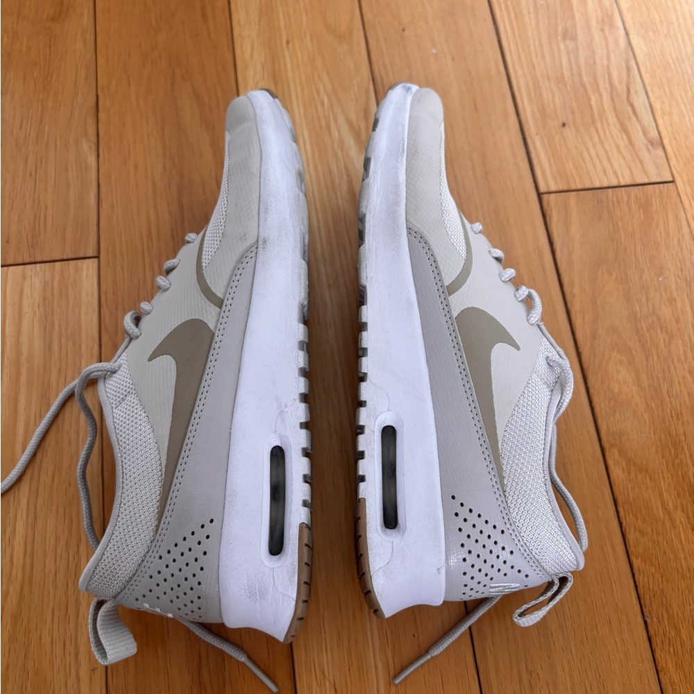 Nike Cream and White Air Max Thea Running Sneakers